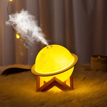 Load image into Gallery viewer, 880ml 3D Moon Lamp Air Humidifier 3 Colors Moon Night Light Humidifier LED Dimmable USB Humidificador Mist Maker
