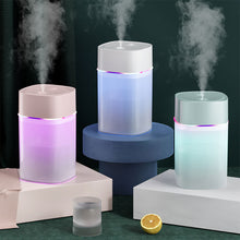 Load image into Gallery viewer, 400ml Chic Mini Air Humidifier with Night Light Essential Oil Diffuser USB Mist Maker Car Air Freshener for Bedroom Office