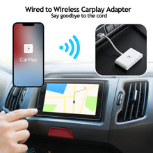 Load image into Gallery viewer, Wireless CarPlay Adapter for lPhone Wireless Auto Car Adapter,Apple Wireless Carplay Dongle,Plug Play 5GHz WiFi Online Update