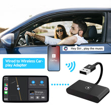 Load image into Gallery viewer, Wireless CarPlay Adapter for lPhone Wireless Auto Car Adapter,Apple Wireless Carplay Dongle,Plug Play 5GHz WiFi Online Update