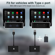 Load image into Gallery viewer, Wireless CarPlay Adapter For Wired To Wireless Andriod Auto Dongle BT5.0 2.4G&5G WiFi with USB C OTG Converter for Android