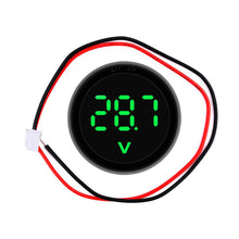 Load image into Gallery viewer, LED Digital Display Circular Two-wire Voltmeter DC Digital Voltmeter Head Display Reverse Connection Protection DC 4-100V