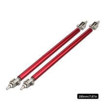 Load image into Gallery viewer, 2Pcs 75mm/100mm/150mm/200mm Universal Adjustable Car Racing Front Rear Bumper Lip Rods Splitter Support Bar Pull Rod Kit Racing