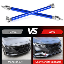 Load image into Gallery viewer, 2Pcs 75mm/100mm/150mm/200mm Universal Adjustable Car Racing Front Rear Bumper Lip Rods Splitter Support Bar Pull Rod Kit Racing