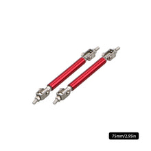 Load image into Gallery viewer, 2Pcs 75mm/100mm/150mm/200mm Universal Adjustable Car Racing Front Rear Bumper Lip Rods Splitter Support Bar Pull Rod Kit Racing