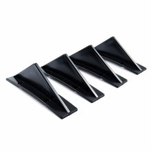 Load image into Gallery viewer, 4Pcs Universal Car Rear Bumper Lip Diffuser Fin Trim Gloss Black ABS Car Rear Bumper Shark Fin Spoiler Splitter Car-Styling