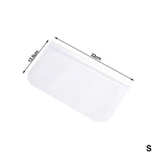 Load image into Gallery viewer, 1pc Reusable Silicone Food Storage Bag Zip Food Bag Leakproof Containers Fresh Bag Food Storage Bag Fresh Wrap Ziplock Bag