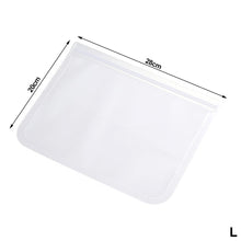 Load image into Gallery viewer, 1pc Reusable Silicone Food Storage Bag Zip Food Bag Leakproof Containers Fresh Bag Food Storage Bag Fresh Wrap Ziplock Bag