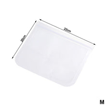 Load image into Gallery viewer, 1pc Reusable Silicone Food Storage Bag Zip Food Bag Leakproof Containers Fresh Bag Food Storage Bag Fresh Wrap Ziplock Bag