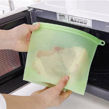 Load image into Gallery viewer, 1pc Reusable Silicone Sealing Food Storage Bag High Temperature Resistant Food Bag Refrigerator Stand up Fresh Bag Freezer Food Storage Bag