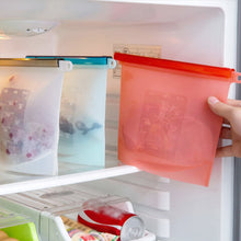 Load image into Gallery viewer, 1pc Reusable Silicone Sealing Food Storage Bag High Temperature Resistant Food Bag Refrigerator Stand up Fresh Bag Freezer Food Storage Bag