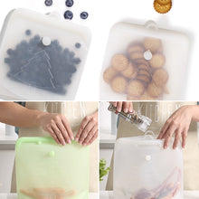 Load image into Gallery viewer, 1pc Reusable Silicone Sealing Food Storage Bag Leakproof Food Containers Refrigerator Stand up Fresh Bag Freezer Food Storage Bag