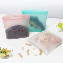Load image into Gallery viewer, 1pc Reusable Silicone Sealing Food Storage Bag Leakproof Food Containers Refrigerator Stand up Fresh Bag Freezer Food Storage Bag