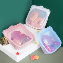 Load image into Gallery viewer, 1pc Silicone Reusable Food Bag Freezer Food Container Heat Resistant Leakproof Fresh Keeping Bags Sub-packing Sealing Bags