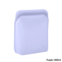 Load image into Gallery viewer, 1pc 1000ml Silicone Reusable Food Bag Freezer Food Container Heat Resistant Leakproof Fresh Keeping Bags Sub-packing Sealing Bags
