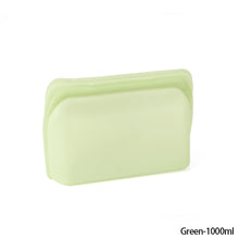Load image into Gallery viewer, 1pc 1000ml Silicone Reusable Food Bag Freezer Food Container Heat Resistant Leakproof Fresh Keeping Bags Sub-packing Sealing Bags