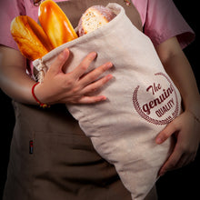 Load image into Gallery viewer, Reusable Linen Bread Bag Baguette Cotton Drawstring Storage Bag Loaf Homemade Bread Eco Friendly Fresh Keeping Bags
