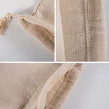 Load image into Gallery viewer, Reusable Linen Bread Bag Baguette Cotton Drawstring Storage Bag Loaf Homemade Bread Eco Friendly Fresh Keeping Bags
