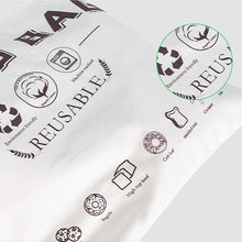Load image into Gallery viewer, Reusable Cotton Bread Bag with TPU Lining Baguette Cotton Storage Bag Loaf Homemade Bread Eco Friendly Fresh Keeping Bags