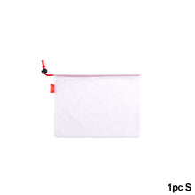 Load image into Gallery viewer, 3 Sizes Reusable Mesh Drawstring Bag Eco-Friendly Washable Bags Grocery Shopping Storage Fruit Vegetable Toys Sundries Bag