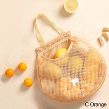Load image into Gallery viewer, 1pc Reusable Kitchen Hanging Mesh Storage Bag Home Fruit Vegetable Net Bag Ginger Garlic Potatoes Onions Hollow Bag