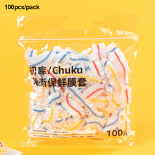Load image into Gallery viewer, 50/100/300pcs Disposable Food Cover Plastic Elastic Food Lids Bowls Cups Caps Fruit Storage Kitchen Fresh Keeping Saver Bag