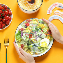 Load image into Gallery viewer, 50/100/300pcs Disposable Food Cover Plastic Elastic Food Lids Bowls Cups Caps Fruit Storage Kitchen Fresh Keeping Saver Bag