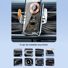 Load image into Gallery viewer, Car Creative Line Design Wireless Charging Mobile Phone Bracket Car Supplies Opening and Closing Navigation Support Frame