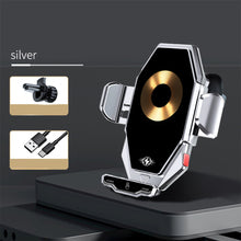 Load image into Gallery viewer, Car Supplies 15w Wireless Fast Charge Induction Navigation Bracket Car Air Vent Car Mobile Phone Holder T7