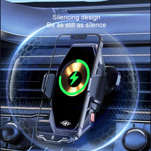 Load image into Gallery viewer, Car Supplies 15w Wireless Fast Charge Induction Navigation Bracket Car Air Vent Car Mobile Phone Holder T7