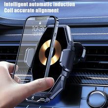 Load image into Gallery viewer, Car Supplies 15w Wireless Fast Charge Induction Navigation Bracket Car Air Vent Car Mobile Phone Holder T7