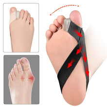 Load image into Gallery viewer, Unilateral Thumb Valgus Correction with Large Foot Bone Overlapping Toe Separator Tension Band Cloth Strip