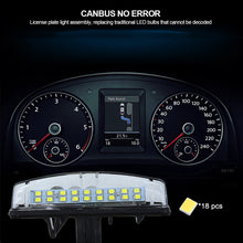 Load image into Gallery viewer, 1PC LED Car License Plate light Bulb 18LEDs CanBus For Toyota Camry 40 V40 XV40 Aurion XV40 Prius Echo Belta 12V