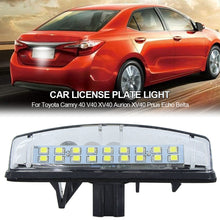 Load image into Gallery viewer, 1PC LED Car License Plate light Bulb 18LEDs CanBus For Toyota Camry 40 V40 XV40 Aurion XV40 Prius Echo Belta 12V