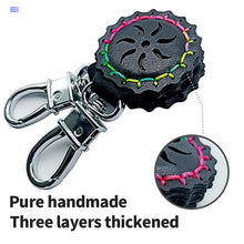 Load image into Gallery viewer, Sunflower Strong Magnetic Pendant Random Color Round Slingshot Flat Rubber Band Marble Accessories Large Suction Key Chain