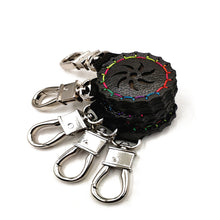 Load image into Gallery viewer, Sunflower Strong Magnetic Pendant Random Color Round Slingshot Flat Rubber Band Marble Accessories Large Suction Key Chain