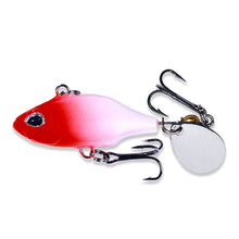 Load image into Gallery viewer, 5.2CM 8.5G Whirlpool VIB One-Piece Spinning Glitter Hard Bait Micro Object Majou Lure Bait Withtriple Hook For Long Cast Warping Mouth Bass Sea Fishing