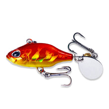 Load image into Gallery viewer, 5.2CM 8.5G Whirlpool VIB One-Piece Spinning Glitter Hard Bait Micro Object Majou Lure Bait Withtriple Hook For Long Cast Warping Mouth Bass Sea Fishing
