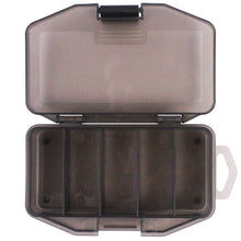 Load image into Gallery viewer, Gray Transparent Plastic Single Layer Lure Box Large/Medium/Small Size Fishing Accessories Case 5 Grids Soft Bait Hard Bait Storage Box