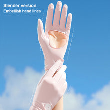 Load image into Gallery viewer, Ice Silk Sunscreen Gloves Summer Riding UPF 50+ Shading Anti-UV Palm Hollowed Out Non-Slip Light Breathable Gloves