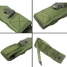 Load image into Gallery viewer, Outdoor Tactical Molle Waist Hanging Flashlight Holster Multifunctional Military Fan Attachment Knife Bag Swinging Stick Package Field Portable Tool Backpack