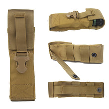 Load image into Gallery viewer, Outdoor Tactical Molle Waist Hanging Flashlight Holster Multifunctional Military Fan Attachment Knife Bag Swinging Stick Package Field Portable Tool Backpack
