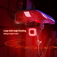 Load image into Gallery viewer, Bicycle Taillight Intelligent Induction Brake Light LED Highlighting Warning Mountain Bike Night Riding Burner USB Rechargeable IPX4 Waterproof