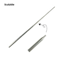 Load image into Gallery viewer, Stainless Steel Fire Blowing Tube 8 Sections Retractable Collapsible Mouth Blowpipe Efficient Small Portable Outdoor Camping Fire Tool Picnic Equipment