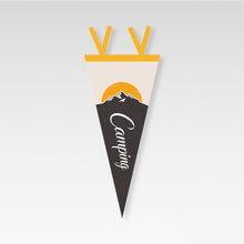 Load image into Gallery viewer, Outdoor Camping Tent Pennant Picnic Canopy Atmosphere Decorations Camp Hanging Flags Holiday Scene Felt Bunting
