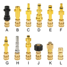 Load image into Gallery viewer, 1/4" Quick Pressure Washer Quick Connector 1/4" to Spray Gun Wand Lance Bayonet Adapter Disconnect Release Fitting for Karcher