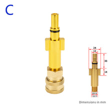 Load image into Gallery viewer, 1/4" Quick Pressure Washer Quick Connector 1/4" to Spray Gun Wand Lance Bayonet Adapter Disconnect Release Fitting for Karcher