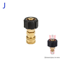 Load image into Gallery viewer, 1/4" Quick Pressure Washer Quick Connector 1/4" to Spray Gun Wand Lance Bayonet Adapter Disconnect Release Fitting for Karcher