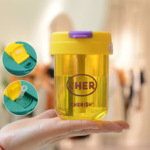 Load image into Gallery viewer, 300ml Water Bottle Leak Proof Sports Bottles Portable Plastic Tea Cups Outdoor Water Bottle Girls and Kids Drinkware