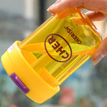 Load image into Gallery viewer, 300ml Water Bottle Leak Proof Sports Bottles Portable Plastic Tea Cups Outdoor Water Bottle Girls and Kids Drinkware